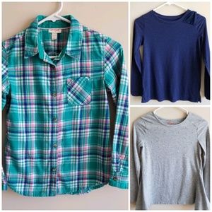 Girls Size 10/12 Lot of 3 Long Sleeve Tops